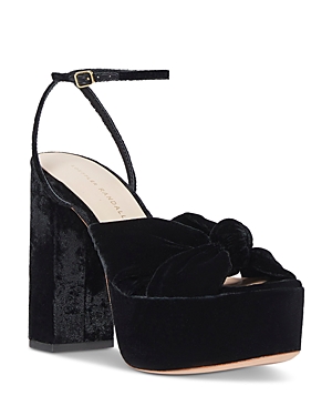 Shop Loeffler Randall Women's Roz Ankle Strap Platform High Heel Sandals In Black