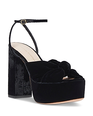 Loeffler Randall Women's Roz Ankle Strap Platform High Heel Sandals In Black