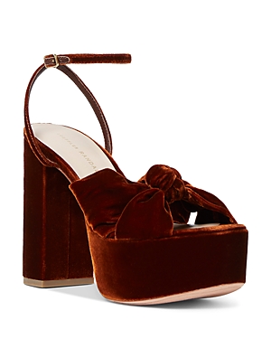 Loeffler Randall Women's Roz Ankle Strap Platform High Heel Sandals In Siena