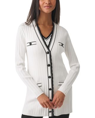 KARL LAGERFELD PARIS - Scalloped Trim Cardigan