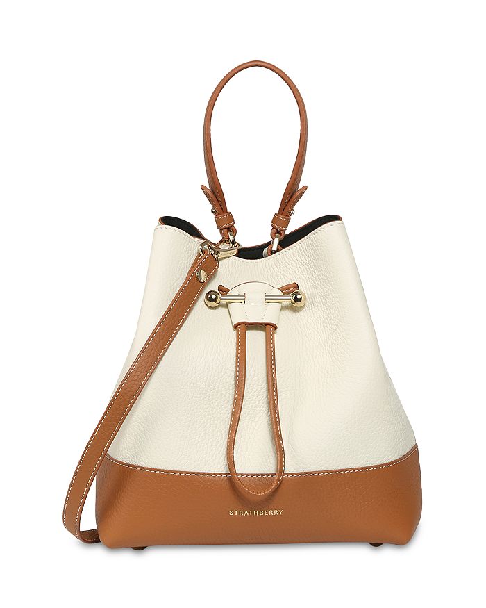 Unboxing my Lana Midi Bucket bag from Strathberry! This tan bucket bag