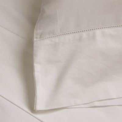 Classico Hemstitch Cotton Sateen Duvet Cover Set, Twin