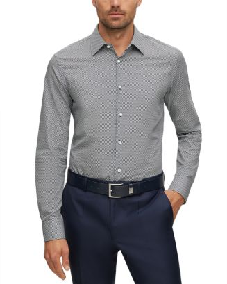 BOSS Men's Hays Shirt Beige