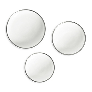 Twig New York Platinum Edge Assorted Canape Dishes, Set of 3