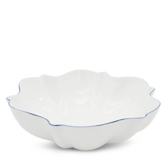 Twig New York Amelie Serving Salad Bowl, Blue/White