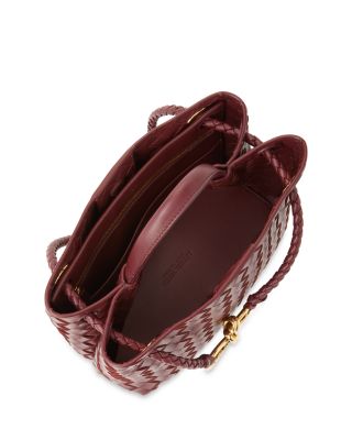 Andiamo Intrecciato Woven Leather Small Shoulder Bag