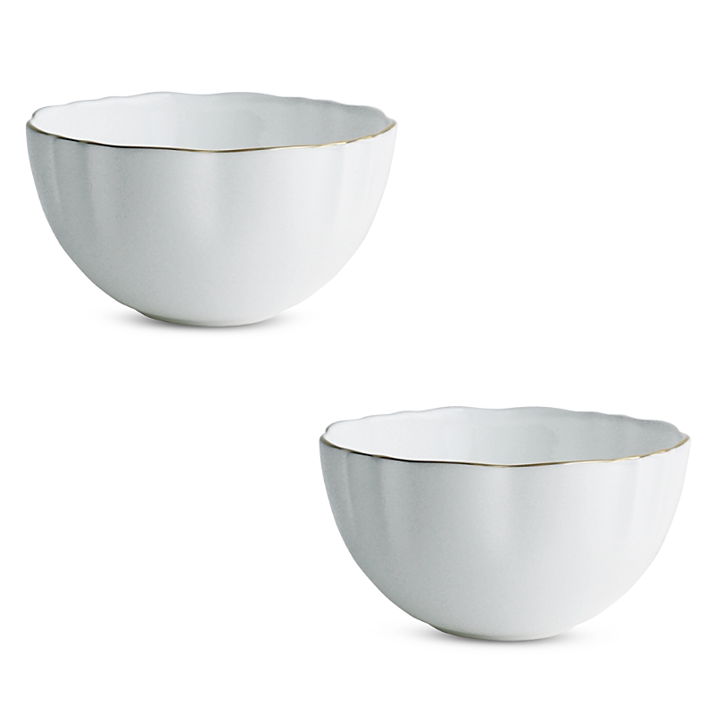 Twig New York Amelie Brushed Gold Fruit Dessert Bowl, Set Of 2 In Gold