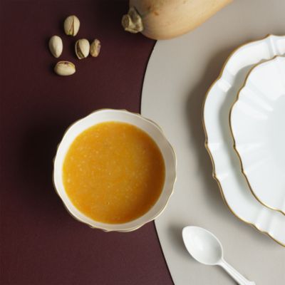 Amelie Brushed Gold Fruit Dessert Bowl, Set of 2