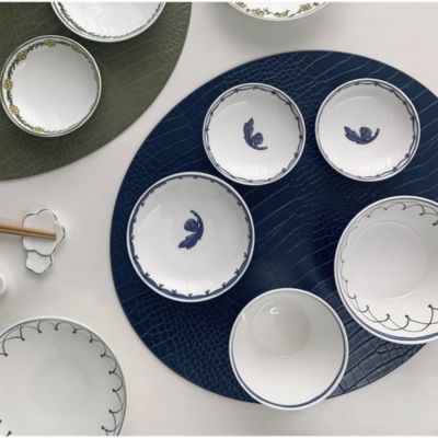 H. Blue Bird Assorted Canape Dishes, Set of 3