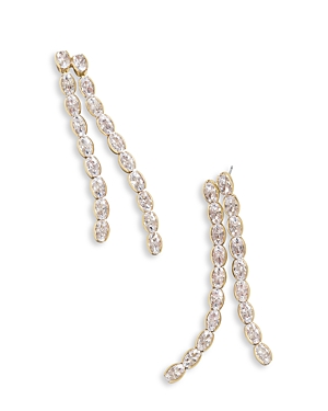 Baublebar Ava Cubic Zirconia Double Strand Drop Earrings In Clear/gold