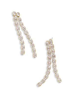 Ava Cubic Zirconia Double Strand Drop Earrings