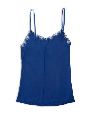 Lace Trim Silk Camisole