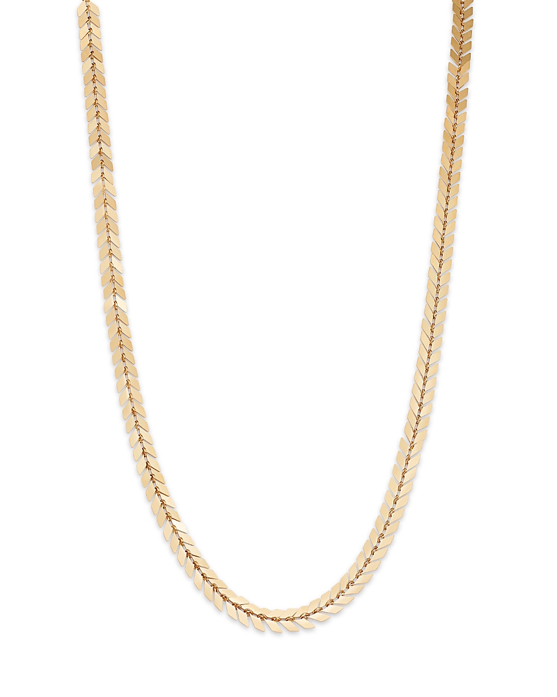 Bloomingdale's Fine Collection Chevron Link Chain Necklace in 14K Yellow Gold, 16-18