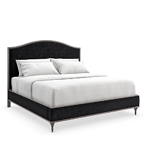 Caracole Fontainebleau Platform Bed, Queen In Cool Brown