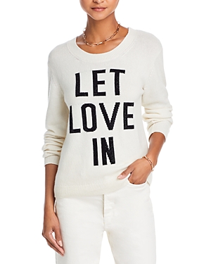 Let Love In Rhinestone Sweater