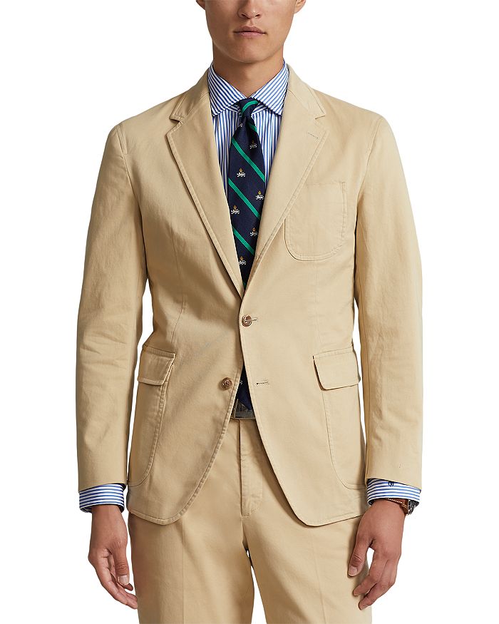 Polo Ralph Lauren Garment Dyed Chino Unconstructed Trim Fit Suit Jacket ...