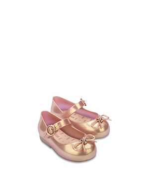 Shop Mini Melissa Girls' Sweet Love Flats - Toddler In Light Pink