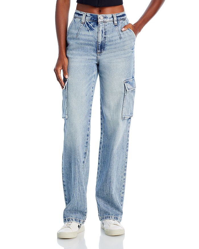 Pistola Bobbie High Rise Cargo Jeans in Regent | Bloomingdale's