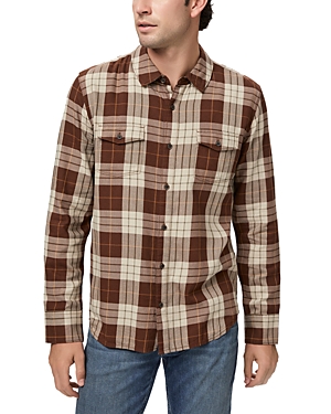 Paige Everett Regular Fit Button Down Shirt In Antiqeu Fossil