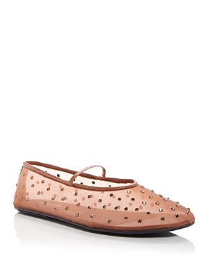Jeffrey Campbell Women's Swanlake Embellished Mary Jane Flats In Brown