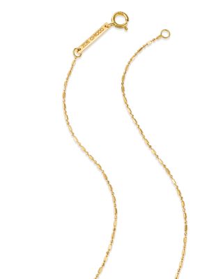 14K Yellow Gold Emerald Gemstones Emerald Solitaire Pendant Necklace, 16"