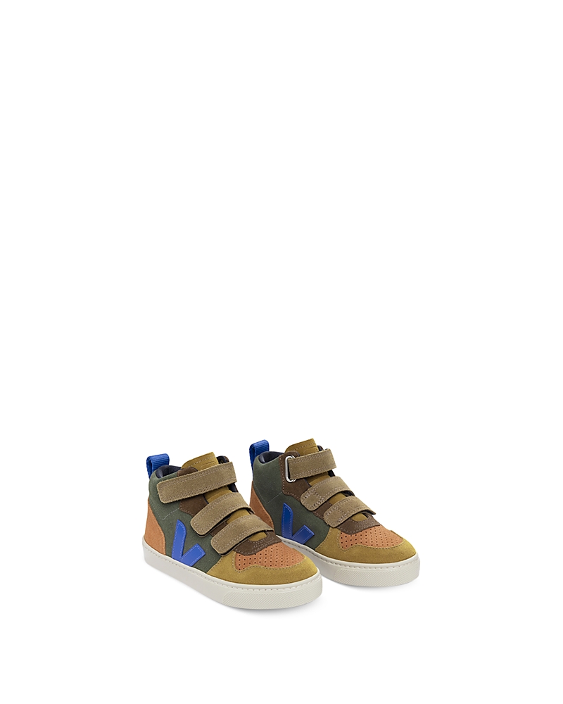 Veja V-10 Mid Suede Sneakers In Multico Mud