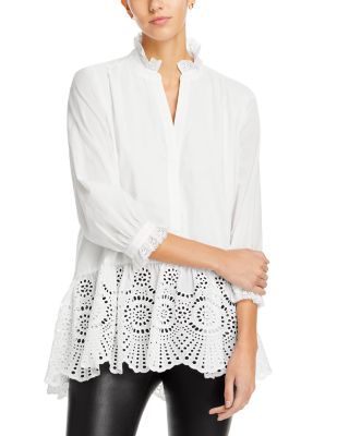 KOKO + MASON - Cotton Eyelet Top
