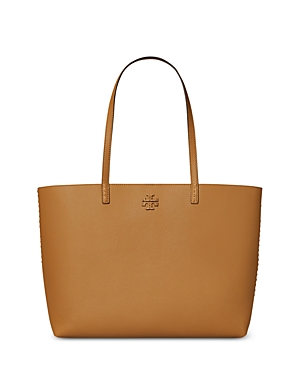 Tory Burch Mcgraw Tote In Tiramisu/gold
