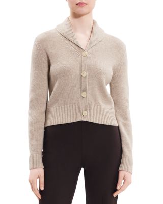 Theory Cashmere Cropped Shawl Cardigan Bloomingdale's