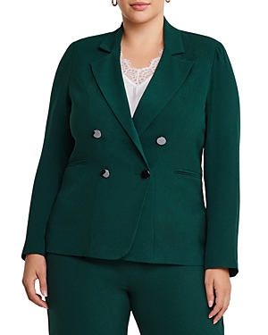 Estelle Plus Clever Jacket In Grove Green