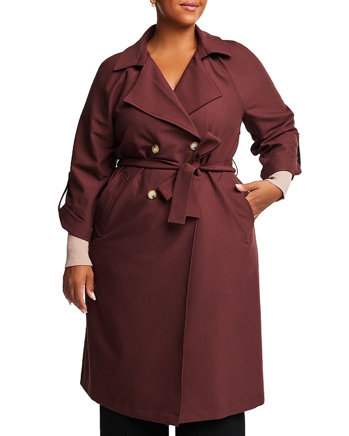 Bloomingdales plus size coats hotsell