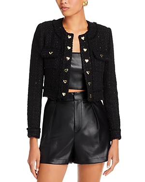 Shop Generation Love Vera Tweed Jacket In Black