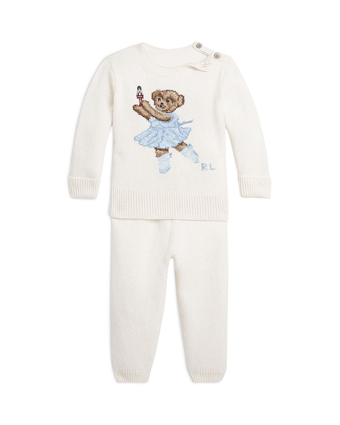 Ralph Lauren - Girls' Polo Bear Sweater & Pants Set - Baby