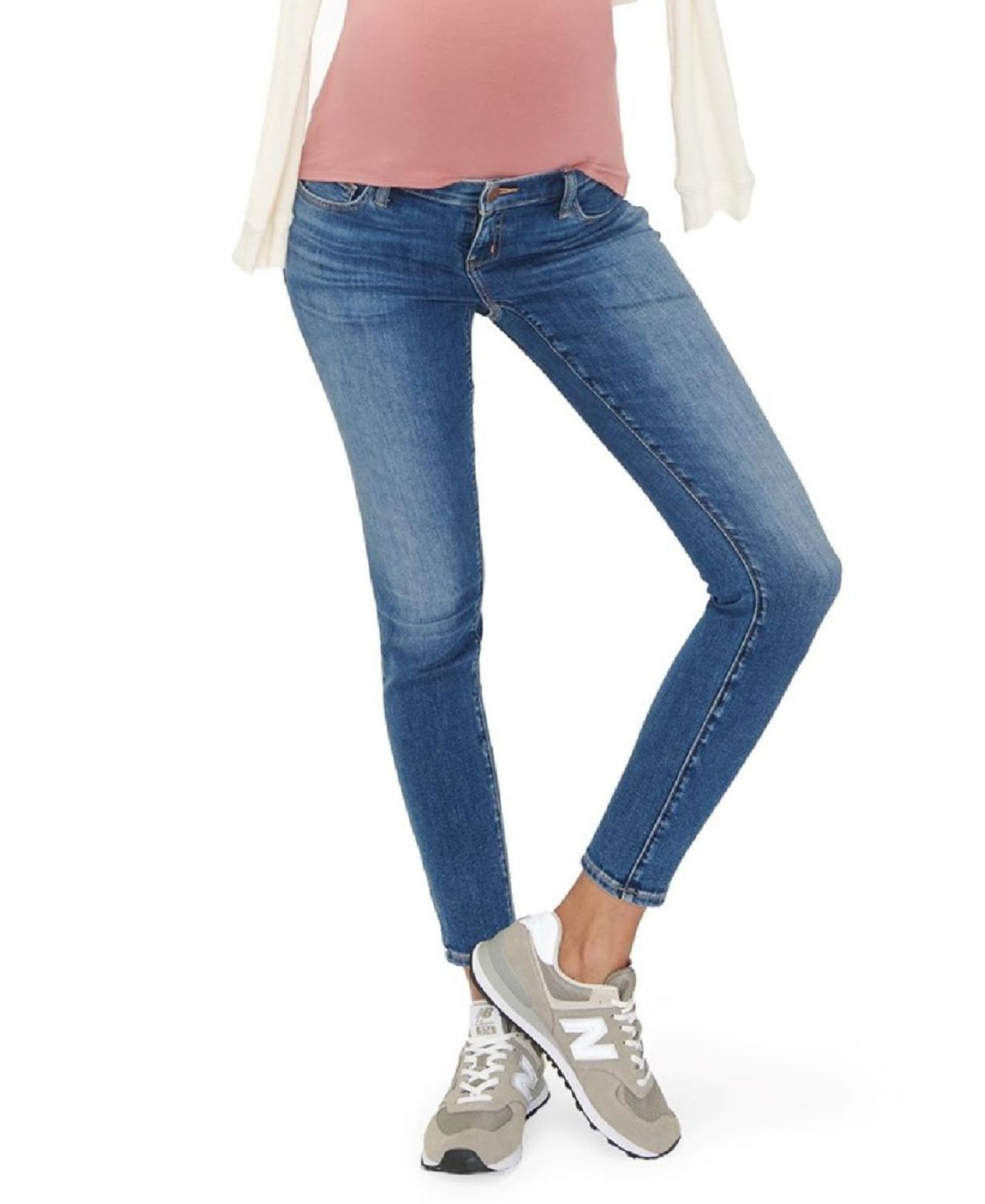 Under the Bump Slim Maternity Jean in Blue