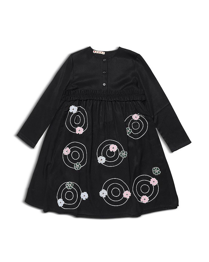 MARNI Girls Applique Dress in Red