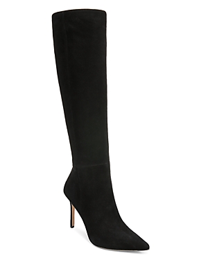 Shop Veronica Beard Women's Lisa Pointed Toe High Heel Boots In Black