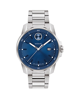 Movado Bold Verso Automatic Watch, 43mm In Blue/silver
