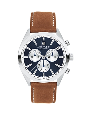 Movado Datron Heritage Series Chronograph, 41mm In Blue/brown