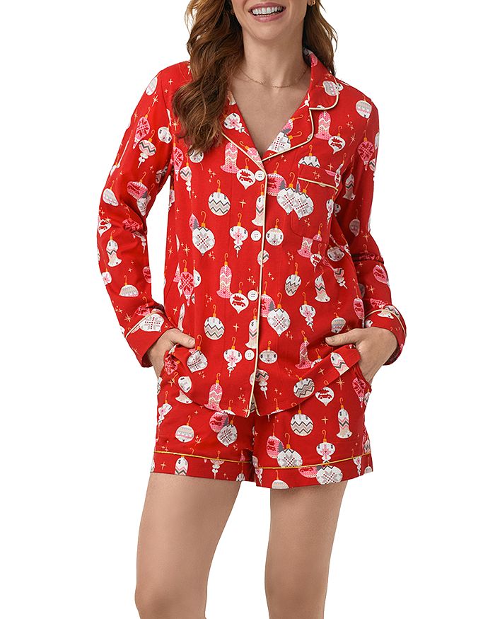 Women's short shop christmas pajamas