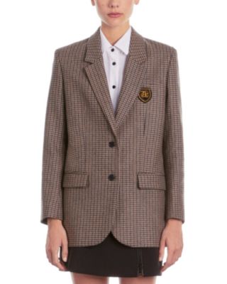 Vintage houndstooth fashion blazer