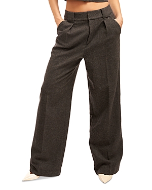 Shop Equipment Owen Wool Pants In Charcoal Heather Grey