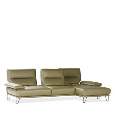 Amica 2-Piece Leather Sectional