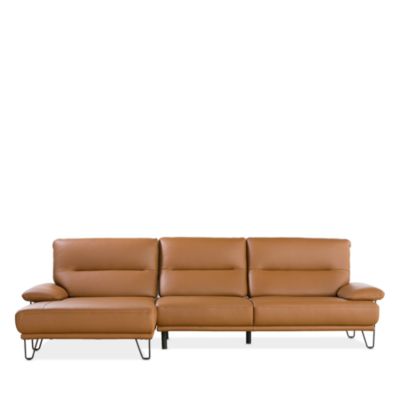 Amica 2-Piece Leather Sectional