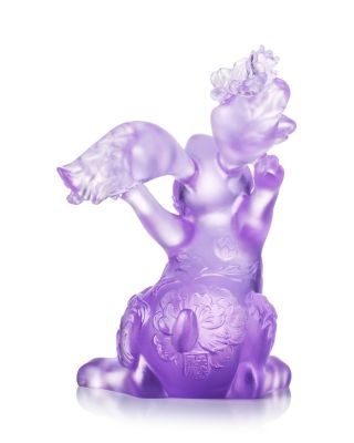 Spring Breeze Felicitous Rabbit Crystal Figure