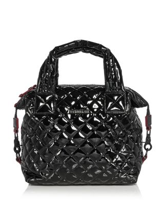 Small Lacquer Sutton Deluxe Top Handle Bag