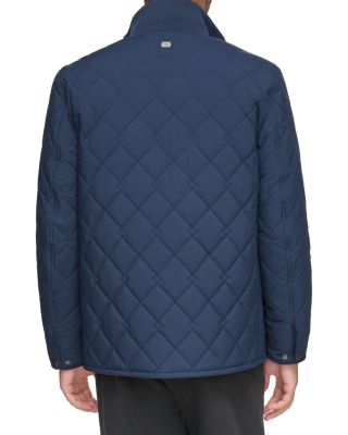 Amberg Diamond Quilted Corduroy Trim Water Resistant Jacket