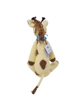 Knit Cotton Giraffe with Scarf - Ages 0+