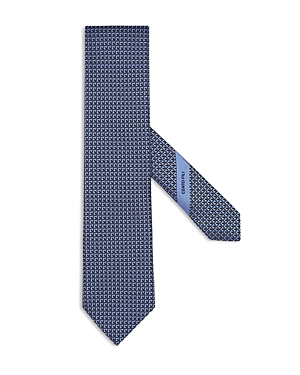 Zegna Cento Fili Silk Classic Tie In Medium Blue