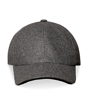 Shop Eton Wool Baseball Cap In Gray