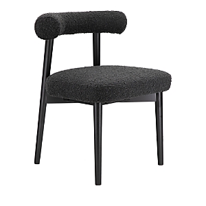 Tov Furniture 1 Piece Boucle Upholstered Side Chair In Black